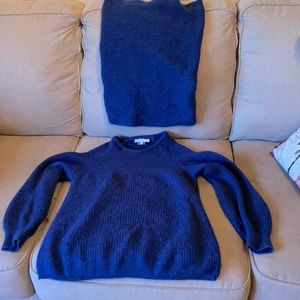 Gerard Darel sweater, mohair, gently used, with matching cowl scarf